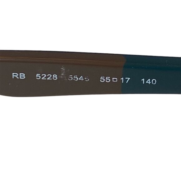 Ray-Ban RB5228 GrayPurple Eyeglasses Full Rim Rectangular 55-17 Frame Only+Case - Picture 9 of 9